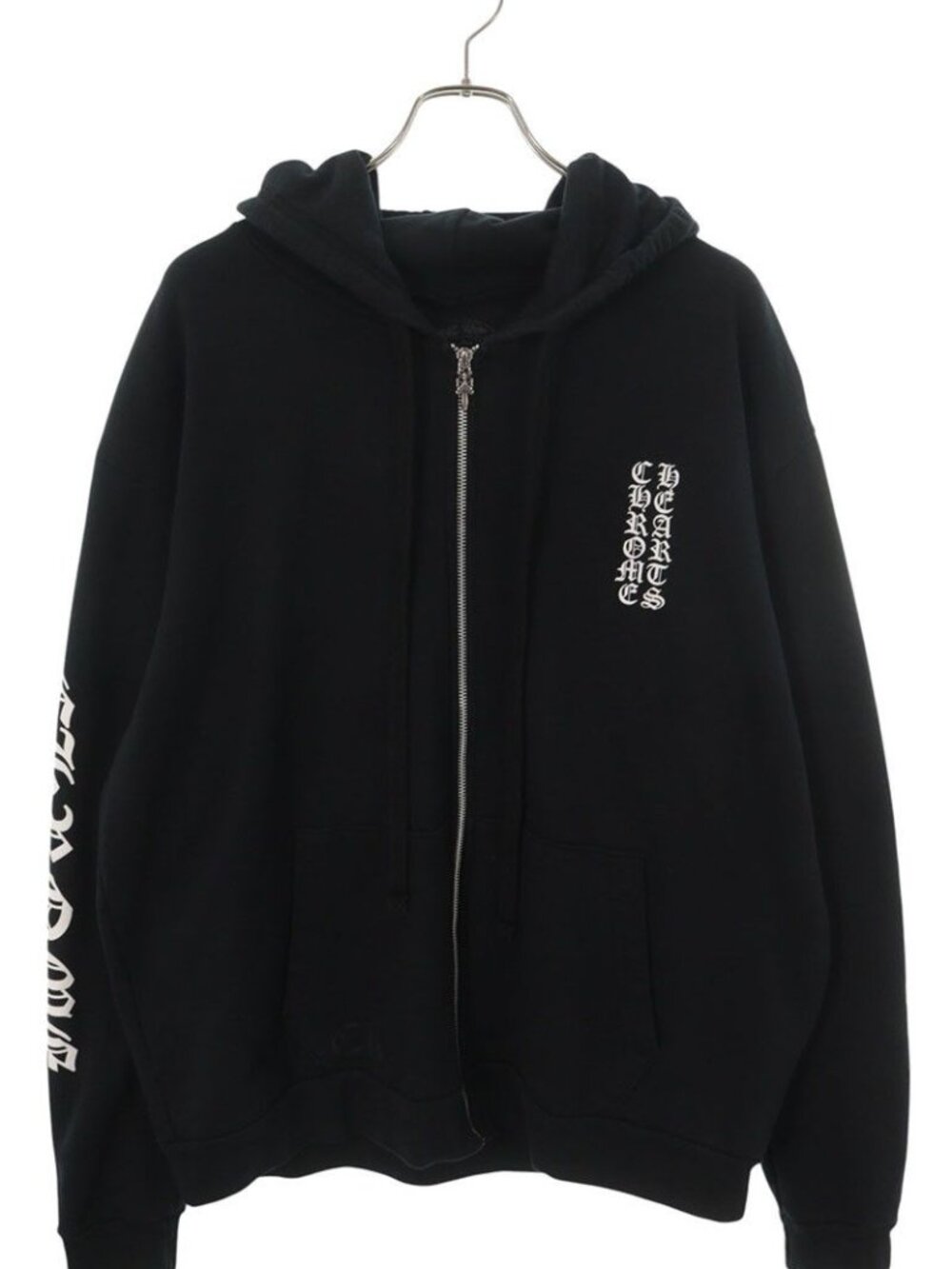 Chrome Hearts Sweatshirt HD Zip Arm Logo Print Zip Up Hoodie